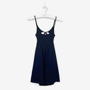 Susana Monaco‎ Mini Dress Size XS Navy Blue Girlcore Minimalist Party Cocktail